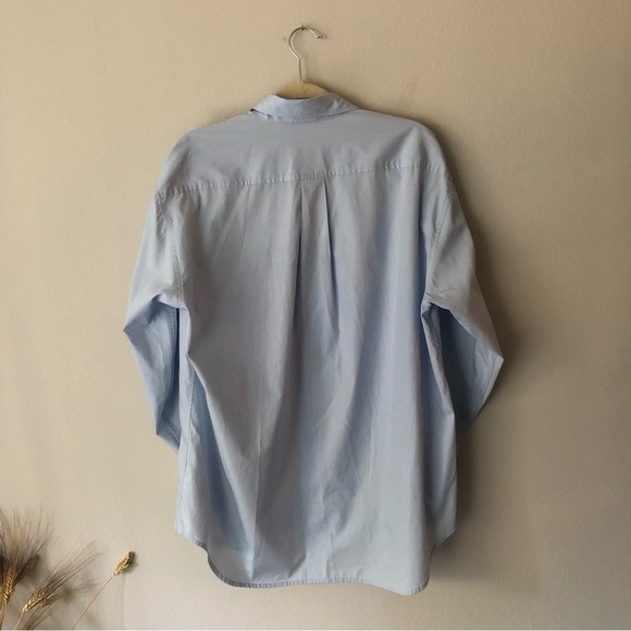 Aritzia Sunday Best Oversized Button Down Shirt Light Blue Small - Picture 7 of 8